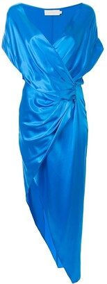 Mason by Michelle Mason Wrap Style Silk Dress