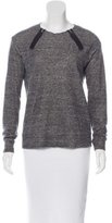 Thumbnail for your product : J Brand Zip-Accented Crew Neck Sweater