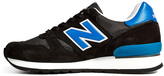 Thumbnail for your product : New Balance Suede/Mesh Sneakers in Black/Blue
