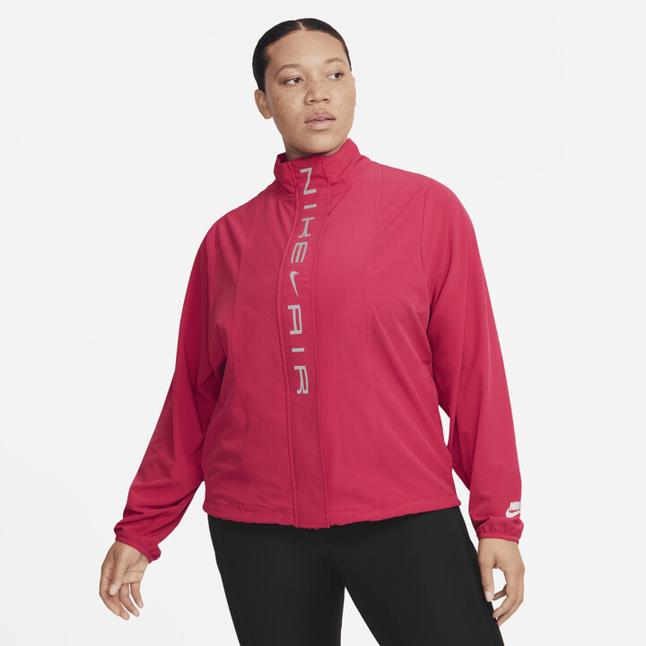 Nike Women's Air DriFIT Running Jacket (Plus Size) in Red ShopStyle