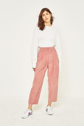 BDG Pink Corduroy Cocoon Trousers
