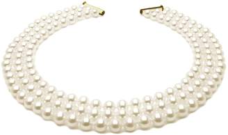 Anderson & Webb Triple Strand Pearl 46cm Necklace Of Individually Selected Pearls On Knotted Silk