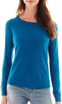 Thumbnail for your product : JCPenney A.N.A a.n.a Long-Sleeve Essential Crewneck Sweater - Tall