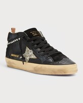 Thumbnail for your product : Golden Goose Mid Star Pearly Stud Wing-Tip Sneakers