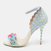 Thumbnail for your product : Sophia Webster Multicolor Leather Lilico Floral Embellished Ankle Strap Sandals Size 39