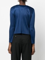 Thumbnail for your product : Pleats Please Issey Miyake Plissé Raw-Cut Wrap Top