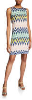 Thumbnail for your product : M Missoni Zigzag Jewel-Neck Sleeveless Shift Dress