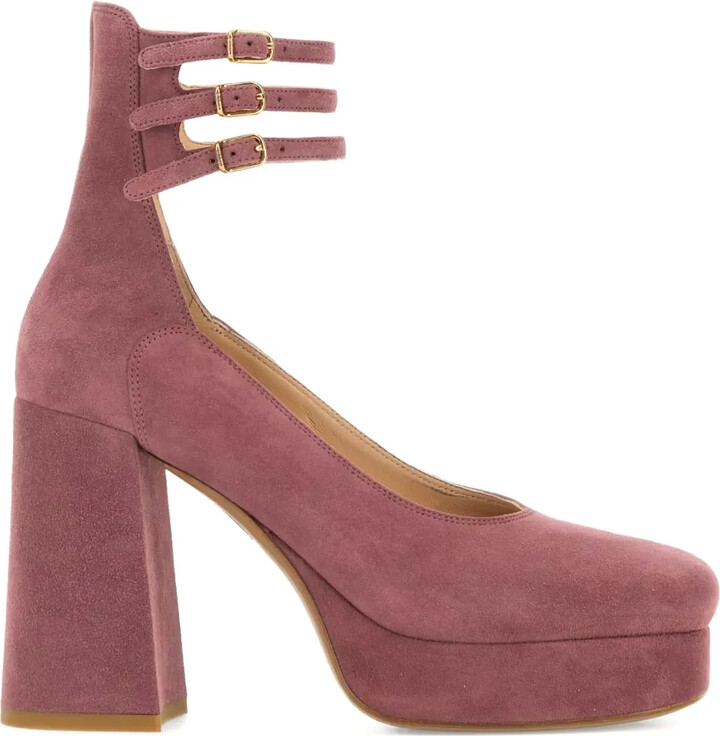 Chloé 100mm Triple-Buckle Platform Pumps