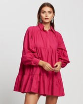 Thumbnail for your product : Mossman - Women's Pink Mini Dresses - Electric Paradise Long Sleeve Dress - Size 10 at The Iconic