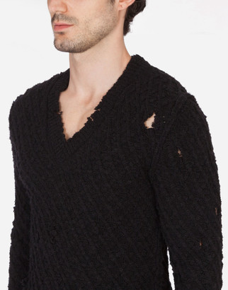 Dolce & Gabbana Wool V-Neck Sweater