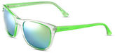 Thumbnail for your product : MICHAEL Michael Kors Tessa Plastic Square Sunglasses with Mirrored Lenses-GREEN-One Size