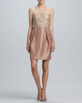 Thumbnail for your product : Sue Wong Strapless Beaded-Bodice Cocktail Dress