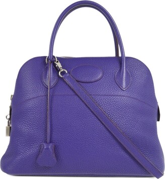 Hermes Hermès Lindy Pink Leather Handbag () In Purple