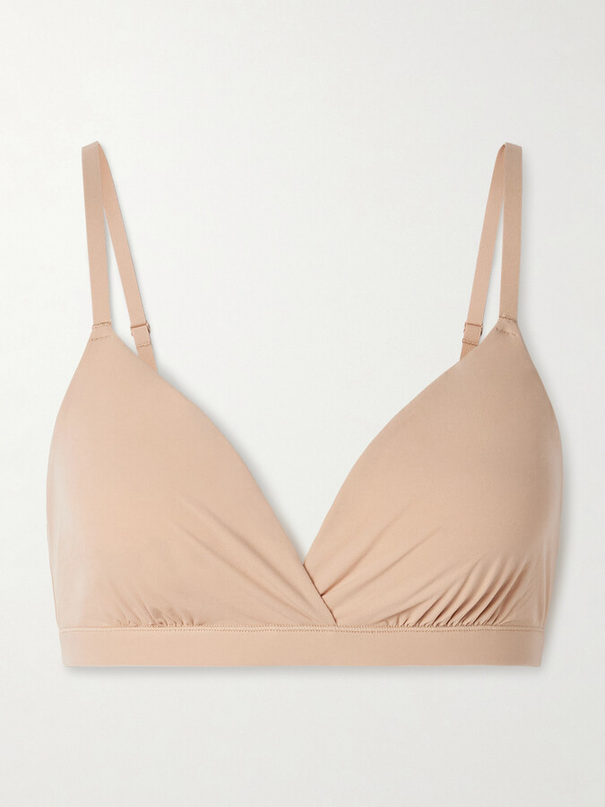 SKIMS Fits Everybody Crossover Bralette - Clay