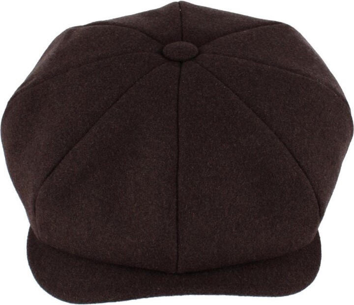 Wigens Men's Classic Retro Newsboy Cap with Curved Peak