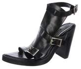 Thumbnail for your product : Ann Demeulemeester Leather Buckle-Accented Sandals Black Leather Buckle-Accented Sandals