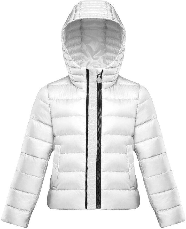 Moncler Girl's Glycine Logo Front Quilted Jacket, Size 8-14 - ShopStyle