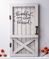 Thumbnail for your product : Glitzhome Wooden Thanksgiving Barn Door Decor
