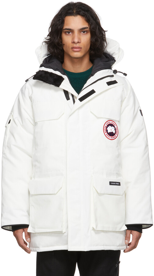 Canada Goose White Down Fur-Free Expedition Parka - ShopStyle Jackets