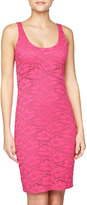 Thumbnail for your product : Velvet by Graham & Spencer Stretch Floral Lace Tank Dress, Hot Pink