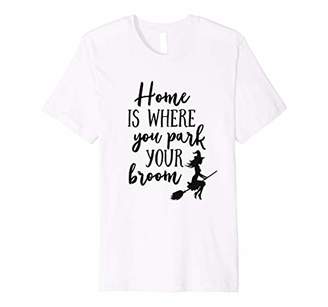 b-ROOM Witch Halloween Home Is Where You Park Your Broom Premium T-Shirt
