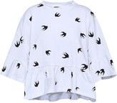 Thumbnail for your product : McQ Printed Cotton-jersey Peplum Blouse