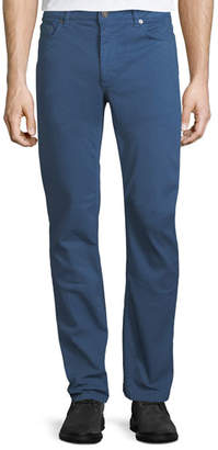 Ferragamo Men's Garment-Dyed 5-Pocket Denim Pants