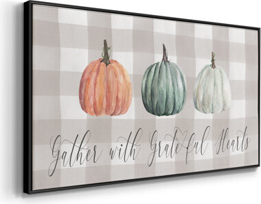 Lark Manor Gather With Grateful Hearts- Framed Gallery Wrapped Canvas -Ready to Hang