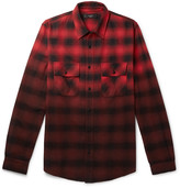 Thumbnail for your product : Amiri Degrade Checked Cotton-Flannel Shirt