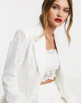 Thumbnail for your product : ASOS EDITION EDITION lace wedding blazer