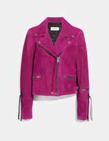 Thumbnail for your product : Coach Suede Moto Jacket