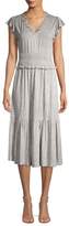 Thumbnail for your product : Rebecca Taylor Smocked Jersey Midi Dress