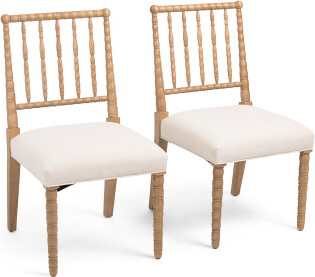 TJMAXX Set Of 2 21X34 Wooden Spindle Dining Chairs