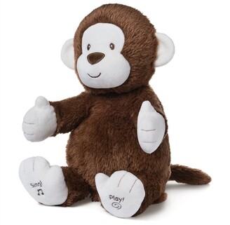 Gund Baby Animated Clappy Monkey Singing and Clapping Plush Stuffed Animal, Brown, 12"