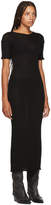 Thumbnail for your product : MM6 MAISON MARGIELA Black Fitted Thin Rib Dress