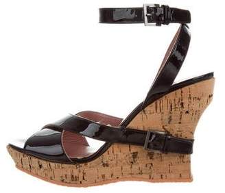 Alaia Crossover Wedge Sandals