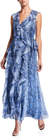 diane von furstenberg lacey sleeveless pythonprint long dress