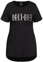 Thumbnail for your product : City Chic Reflect Tee - black