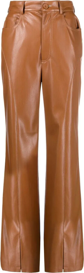 Nanushka Curved Seam Straight-Leg Trousers