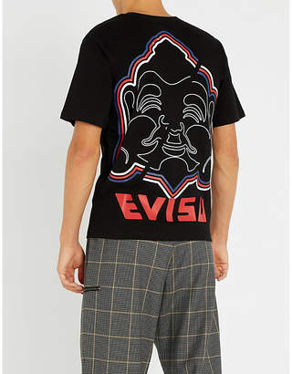 Evisu Godhead-graphic cotton-jersey T-shirt