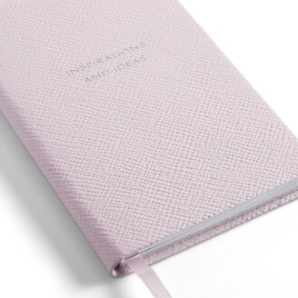 Smythson Panama Leather Notebook, Inspirations And Ideas Wisteria
