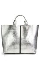 Thumbnail for your product : Reed Krakoff Metallic Python Track Tote