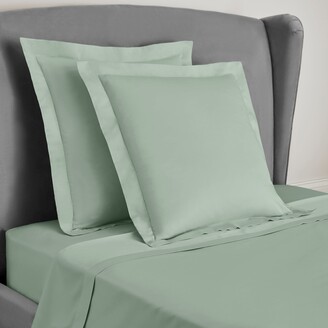 Dorma Egyptian Cotton 400 Thread Count Percale Continental Pillowcase Light  Green - ShopStyle