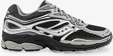 Saucony Mens Black Silver Progrid Omni 9 Woven Trainers 5