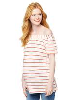 Thumbnail for your product : A Pea in the Pod Off The Shoulder Maternity Top