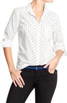 Thumbnail for your product : Old Navy Women's Polka-Dot Button-Front Shirts