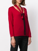 Thumbnail for your product : RED Valentino Bow-Detailed Jumper