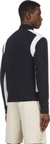 Thumbnail for your product : Moncler Gamme Bleu Navy Cotton & Neoprene Zip-Up