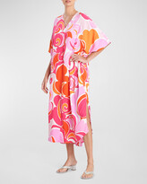 Nami Abstract-Print Zip-Front Lounge  