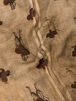 Thumbnail for your product : UMA WANG Graphic-Print Cotton Scarf